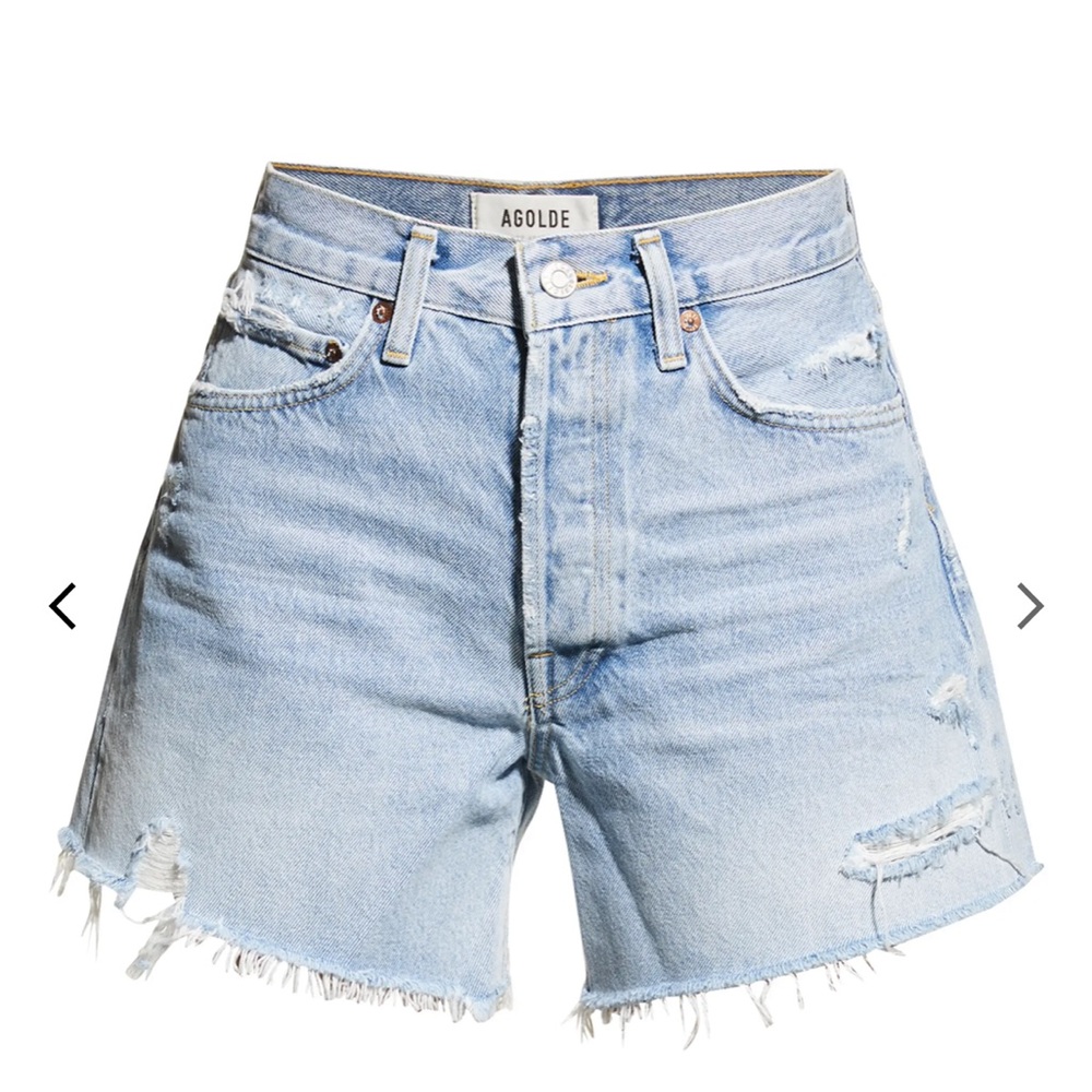 Agolde Parker Long Jean Shorts